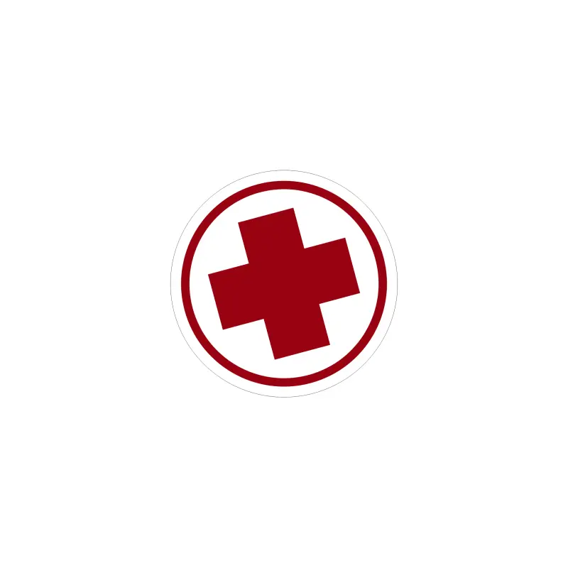 Medic, autocolant, dimensiune 90x90 mm, model 075